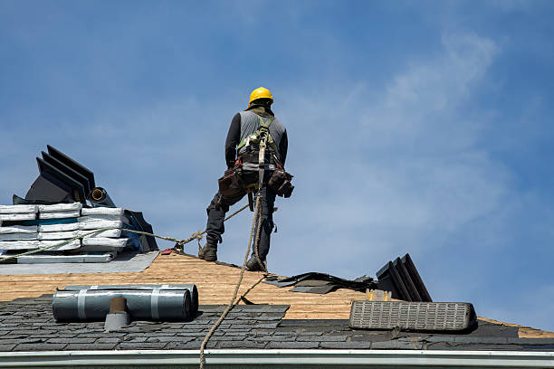 Professional Roofing technician working in Groveland, IL